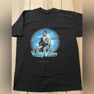 Vintage Muddy Waters‎ McKinley Morganfield Blues Music Shirt